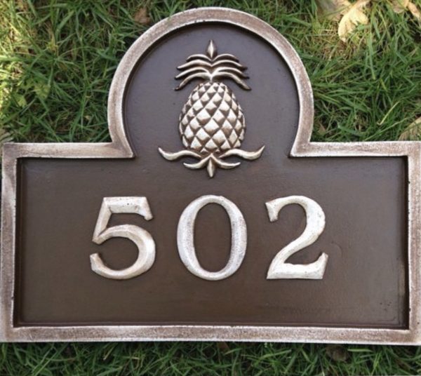 pineapple-address-plaque