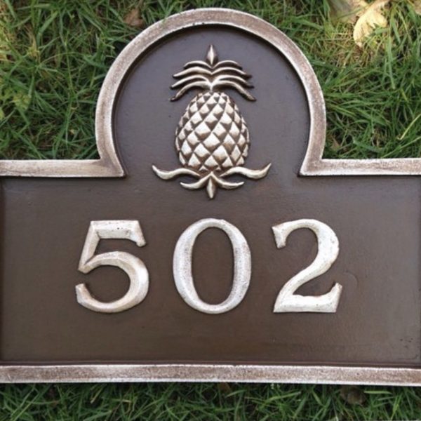 Pineapple Address Plaque Marie RicciMarie Ricci