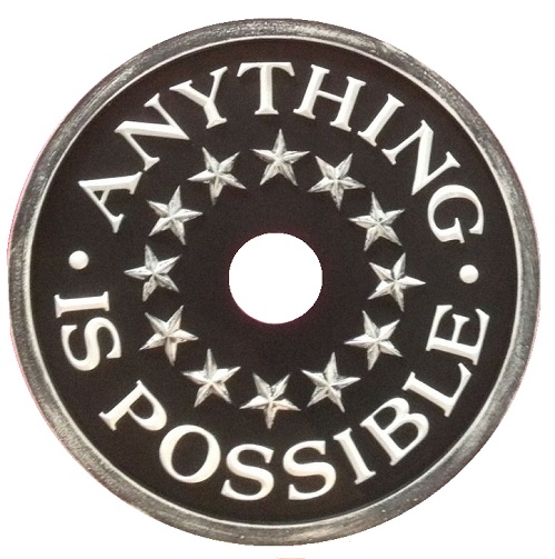 Anything is possible black distressed